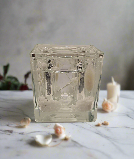 Photophore - Roses Blanches
