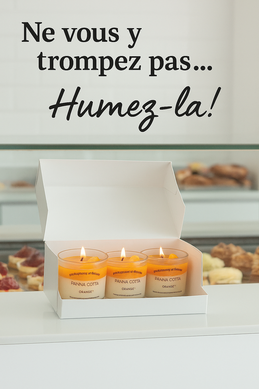 Bougie - Panna-Cotta  à l'orange